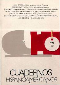 Cuadernos Hispanoamericanos. Núm. 408, junio 1984 | Biblioteca Virtual Miguel de Cervantes