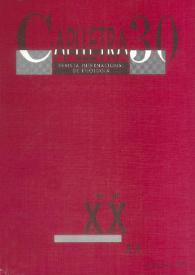 Caplletra: Revista Internacional de Filologia. Núm. 30, primavera de 2001 | Biblioteca Virtual Miguel de Cervantes