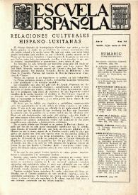 Escuela española. Año IV, núm. 148, 16 de marzo de 1944 | Biblioteca Virtual Miguel de Cervantes