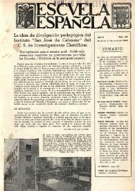 Escuela española. Año IV, núm. 159, 1.º de junio de 1944 | Biblioteca Virtual Miguel de Cervantes