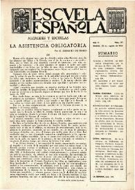 Escuela española. Año IV, núm. 171, 22 de agosto de 1944 | Biblioteca Virtual Miguel de Cervantes
