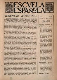 Escuela española. Año III, núm. 116, 5 de agosto de 1943 | Biblioteca Virtual Miguel de Cervantes