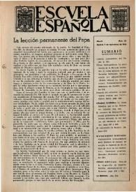 Escuela española. Año III, núm. 121, 9 de septiembre de 1943 | Biblioteca Virtual Miguel de Cervantes