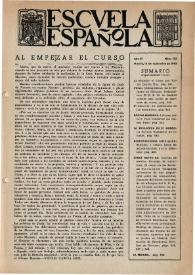 Escuela española. Año III, núm. 122, 16 de septiembre de 1943 | Biblioteca Virtual Miguel de Cervantes