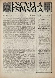 Escuela española. Año II, Primer semestre, núm. 49, 23 de abril de 1942 | Biblioteca Virtual Miguel de Cervantes