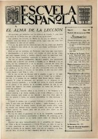 Escuela española. Año II, Primer semestre, núm. 58, 25 de junio de 1942 | Biblioteca Virtual Miguel de Cervantes