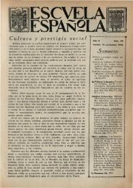 Escuela española. Año II, Segundo semestre, núm. 78, 12 de noviembre de 1942 | Biblioteca Virtual Miguel de Cervantes