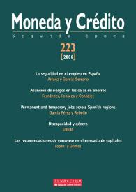 Moneda y Crédito. Núm. 223, 2006 | Biblioteca Virtual Miguel de Cervantes