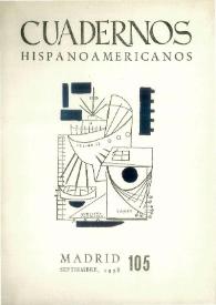 Cuadernos Hispanoamericanos. Núm. 105, septiembre 1958 | Biblioteca Virtual Miguel de Cervantes