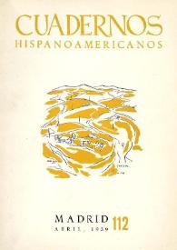 Cuadernos Hispanoamericanos. Núm. 112, abril 1959 | Biblioteca Virtual Miguel de Cervantes