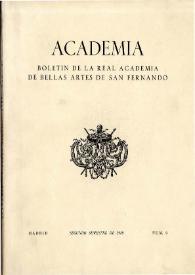 Academia : Anales y Boletín de la Real Academia de Bellas Artes de San Fernando. Núm. 9, segundo semestre de 1959 | Biblioteca Virtual Miguel de Cervantes