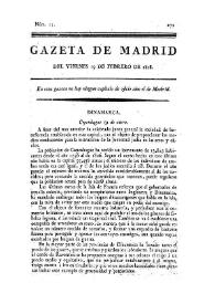 Gazeta de Madrid. 1808. Núm. 15, 19 de febrero de 1808 | Biblioteca Virtual Miguel de Cervantes