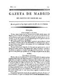Gazeta de Madrid. 1808. Núm. 20, 8 de marzo de 1808 | Biblioteca Virtual Miguel de Cervantes