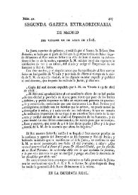 Gazeta de Madrid. 1808. Núm. 40, Segunda Gazeta Extraordinaria 22 de abril de 1808 | Biblioteca Virtual Miguel de Cervantes
