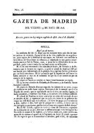 Gazeta de Madrid. 1808. Núm. 46, 13 de mayo de 1808 | Biblioteca Virtual Miguel de Cervantes