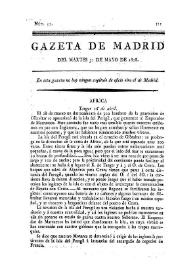 Gazeta de Madrid. 1808. Núm. 52, 31 de mayo de 1808 | Biblioteca Virtual Miguel de Cervantes