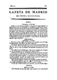 Gazeta de Madrid. 1808. Núm. 94, 22 de julio de 1808 | Biblioteca Virtual Miguel de Cervantes