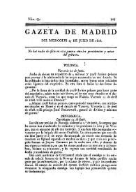 Gazeta de Madrid. 1808. Núm. 99, 27 de julio de 1808 | Biblioteca Virtual Miguel de Cervantes