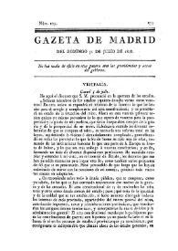 Gazeta de Madrid. 1808. Núm. 103, 31 de julio de 1808 | Biblioteca Virtual Miguel de Cervantes