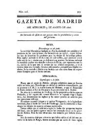 Gazeta de Madrid. 1808. Núm. 106, 3 de agosto de 1808 | Biblioteca Virtual Miguel de Cervantes