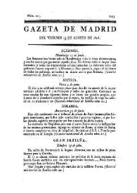 Gazeta de Madrid. 1808. Núm. 115, 19 de agosto de 1808 | Biblioteca Virtual Miguel de Cervantes