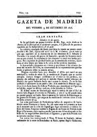 Gazeta de Madrid. 1808. Núm. 127, 23 de septiembre de 1808 | Biblioteca Virtual Miguel de Cervantes
