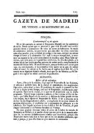 Gazeta de Madrid. 1808. Núm. 145, 18 de noviembre de 1808 | Biblioteca Virtual Miguel de Cervantes