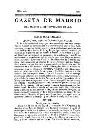 Gazeta de Madrid. 1808. Núm. 146, 22 de noviembre de 1808 | Biblioteca Virtual Miguel de Cervantes