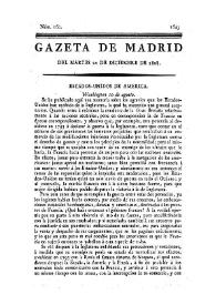 Gazeta de Madrid. 1808. Núm. 160, 20 de diciembre de 1808 | Biblioteca Virtual Miguel de Cervantes