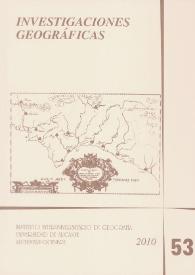 Investigaciones Geográficas. Núm. 53, 2010 | Biblioteca Virtual Miguel de Cervantes