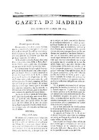 Gazeta de Madrid. 1809. Núm. 65, 6 de marzo de 1809 | Biblioteca Virtual Miguel de Cervantes