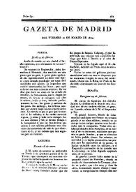 Gazeta de Madrid. 1809. Núm. 69, 10 de marzo de 1809 | Biblioteca Virtual Miguel de Cervantes