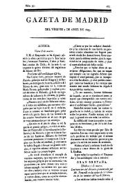 Gazeta de Madrid. 1809. Núm. 97, 7 de abril de 1809 | Biblioteca Virtual Miguel de Cervantes