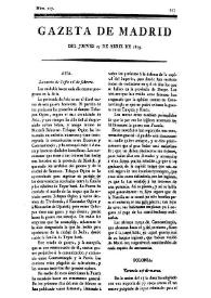Gazeta de Madrid. 1809. Núm. 117, 27 de abril de 1809 | Biblioteca Virtual Miguel de Cervantes