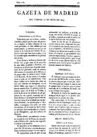 Gazeta de Madrid. 1809. Núm. 118, 28 de abril de 1809 | Biblioteca Virtual Miguel de Cervantes