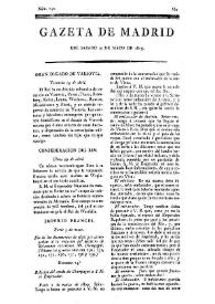 Gazeta de Madrid. 1809. Núm. 140, 20 de mayo de 1809 | Biblioteca Virtual Miguel de Cervantes