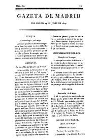 Gazeta de Madrid. 1809. Núm. 164, 13 de junio de 1809 | Biblioteca Virtual Miguel de Cervantes