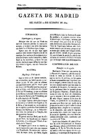 Gazeta de Madrid. 1809. Núm. 256, 12 de septiembre de 1809 | Biblioteca Virtual Miguel de Cervantes
