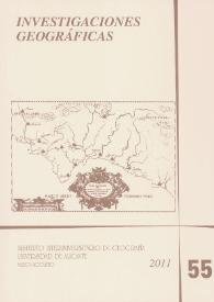 Investigaciones Geográficas. Núm. 55, 2011 | Biblioteca Virtual Miguel de Cervantes