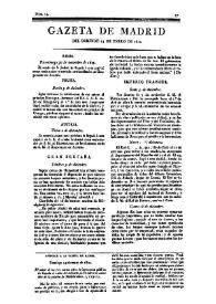 Gazeta de Madrid. 1810. Núm. 14, 14 de enero de 1810 | Biblioteca Virtual Miguel de Cervantes