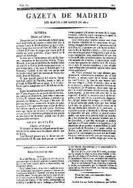 Gazeta de Madrid. 1810. Núm. 65, 6 de marzo de 1810 | Biblioteca Virtual Miguel de Cervantes