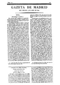 Gazeta de Madrid. 1810. Núm. 103, 13 de abril de 1810 | Biblioteca Virtual Miguel de Cervantes