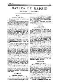 Gazeta de Madrid. 1810. Núm. 123, 3 de mayo de 1810 | Biblioteca Virtual Miguel de Cervantes