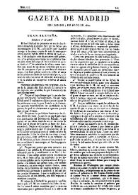 Gazeta de Madrid. 1810. Núm. 125, 5 de mayo de 1810 | Biblioteca Virtual Miguel de Cervantes