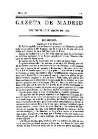 Gazeta de Madrid. 1809. Núm. 16, 16 de enero de 1809 | Biblioteca Virtual Miguel de Cervantes