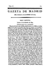 Gazeta de Madrid. 1809. Núm. 28, 28 de enero de 1809 | Biblioteca Virtual Miguel de Cervantes