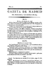 Gazeta de Madrid. 1809. Núm. 32, 1º de febrero de 1809 | Biblioteca Virtual Miguel de Cervantes