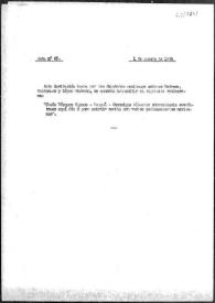 Acta 63. 1 de agosto de 1944 | Biblioteca Virtual Miguel de Cervantes