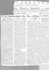 Un concejal de la Villa / por Indalecio Prieto | Biblioteca Virtual Miguel de Cervantes