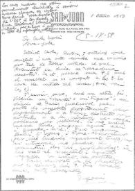 Carta de Eugenio Xammar a Carlos Esplá, 1 de octubre de 1958 | Biblioteca Virtual Miguel de Cervantes
